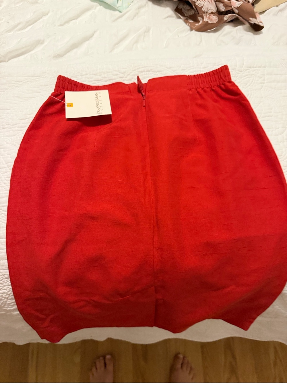 Dana Buchman Red A-Line Skirt
